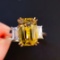 14k Gold 3.51 Ctw Natural Chrysoberyl & Diamond Ring