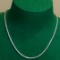 14k Gold 5 Ct Natural H Diamond Necklace