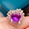 14k Gold 4.50 Ctw Natural Sapphire & Diamond Ring/pendant