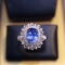 14k Gold 1.8 Ct Natural Sapphire & Diamond Ring