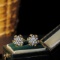 14k Gold 0.18 Ct Natural H Diamond Earrings