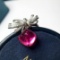 14k Gold 6.62 Ctw Natural Tourmaline & Diamond Ring
