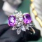 14k Gold 2.47 Ctw Natural Sapphire & Sapphire Ring