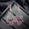 14k Gold 4.80 Ctw Natural Ruby & Diamond Earrings