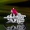 14k Gold 0.67 Ctw Natural Ruby & Diamond Ring