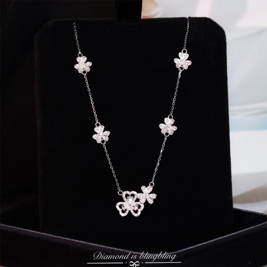 14k Gold 0.43 Ct Natural H Diamond Necklace