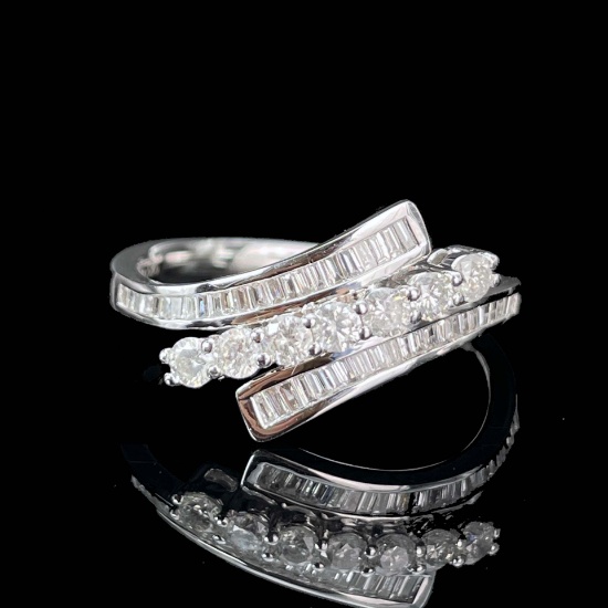 14k Gold 0.28 Ctw Natural H Diamond Ring