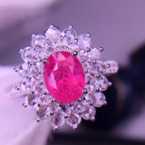 14k Gold 1.65 Ct Natural Spinel & Diamond Ring/pendant