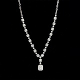 14k Gold 6.00 Ct Natural H Diamond Necklace