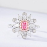 14k Gold 1.42 Ctw Natural Pink Diamond & Diamond Ring/pendant