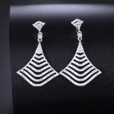 14k Gold 0.6 Ct Natural H Diamond Earrings