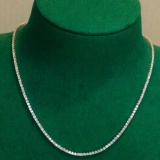 14k Gold 5 Ct Natural H Diamond Necklace