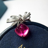 14k Gold 6.62 Ctw Natural Tourmaline & Diamond Ring