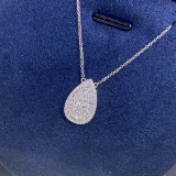 14k Gold 0.43 Ct Natural H Diamond Necklace
