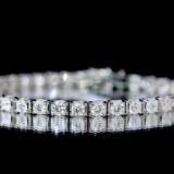14k Gold 3.6 Ct Natural H Diamond Bracelet