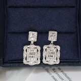 14k Gold 1 Ct Natural H Diamond Earrings