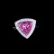 14k Gold 1.36 Ctw Natural Padparadscha Sapphire & Diamond Ring