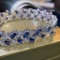 14k Gold 14.56 Ctw Natural Sapphire & Diamond Bracelet