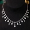 14k Gold 2.7 Ct Natural H Diamond Necklace