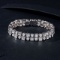 14k Gold 7.40 Ctw Natural H Diamond Bracelet