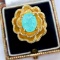 14k Gold 3.29 Ctw Natural Paraiba Tourmaline & Diamond Ring