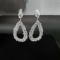14k Gold 1.76 Ct Natural H Diamond Earrings