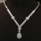 14k Gold 3.9 Ct Natural H Diamond Necklace