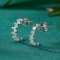 14k Gold 0.28 Ct Natural H Diamond Earrings