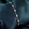 14k Gold 3.43 Ct Natural Yellow Diamond & Diamond & Diamond Bracelet