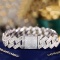 14k Gold 6.3 Ct Natural H Diamond Bracelet