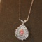 14k Gold 0.3 Ctw Natural Pink Diamond & Diamond Necklace