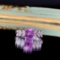 14k Gold 1.13 Ctw Natural Sapphire & Diamond Ring