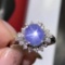 14k Gold 3.42 Ctw Natural Star Sapphire & Diamond Ring