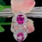 14k Gold 5.89 Ctw Natural Tourmaline & Diamond Ring