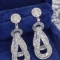 14k Gold 2.12 Ct Natural H Diamond Earrings
