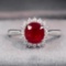 14k Gold 1.26 Ctw Natural Ruby & Diamond Ring