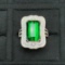 14k Gold 6.5 Ct Natural Tourmaline & Diamond Ring