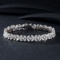 14k Gold 8.67 Ctw Natural H Diamond Bracelet