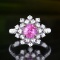 14k Gold 1.61 Ctw Natural Sapphire & Diamond Ring/pendant