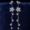 14k Gold 2.68 Ctw Natural H Diamond Earrings