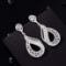 14k Gold 2.70 Ctw Natural H Diamond Earrings