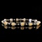 14k Gold 2.33 Ctw Natural Yellow Diamond & Diamond Bracelet