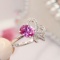 14k Gold 1.31 Ctw Natural Padparadscha Sapphire & Diamond Ring