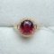 14k Gold 3.31 Ctw Natural Tourmaline & Diamond Ring