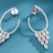 14k Gold 2.27 Ctw Natural H Diamond Earrings
