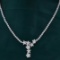 14k Gold 5.06 Ctw Natural H Diamond Necklace
