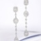 14k Gold 1.36 Ctw Natural H Diamond Earrings