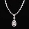 14k Gold 1 Ct Natural H Diamond Necklace