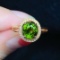 14k Gold 2.4 Ct Natural Tourmaline & Diamond Ring