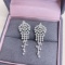 14k Gold 2.20 Ct Natural H Diamond Earrings